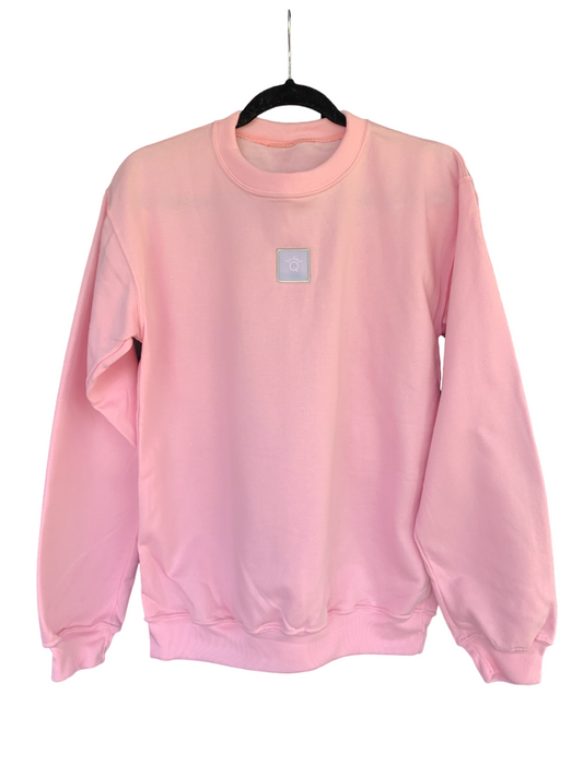 SUÉTER CREW NECK ROSA