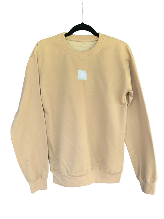 SUÉTER CREW NECK ALMENDRA